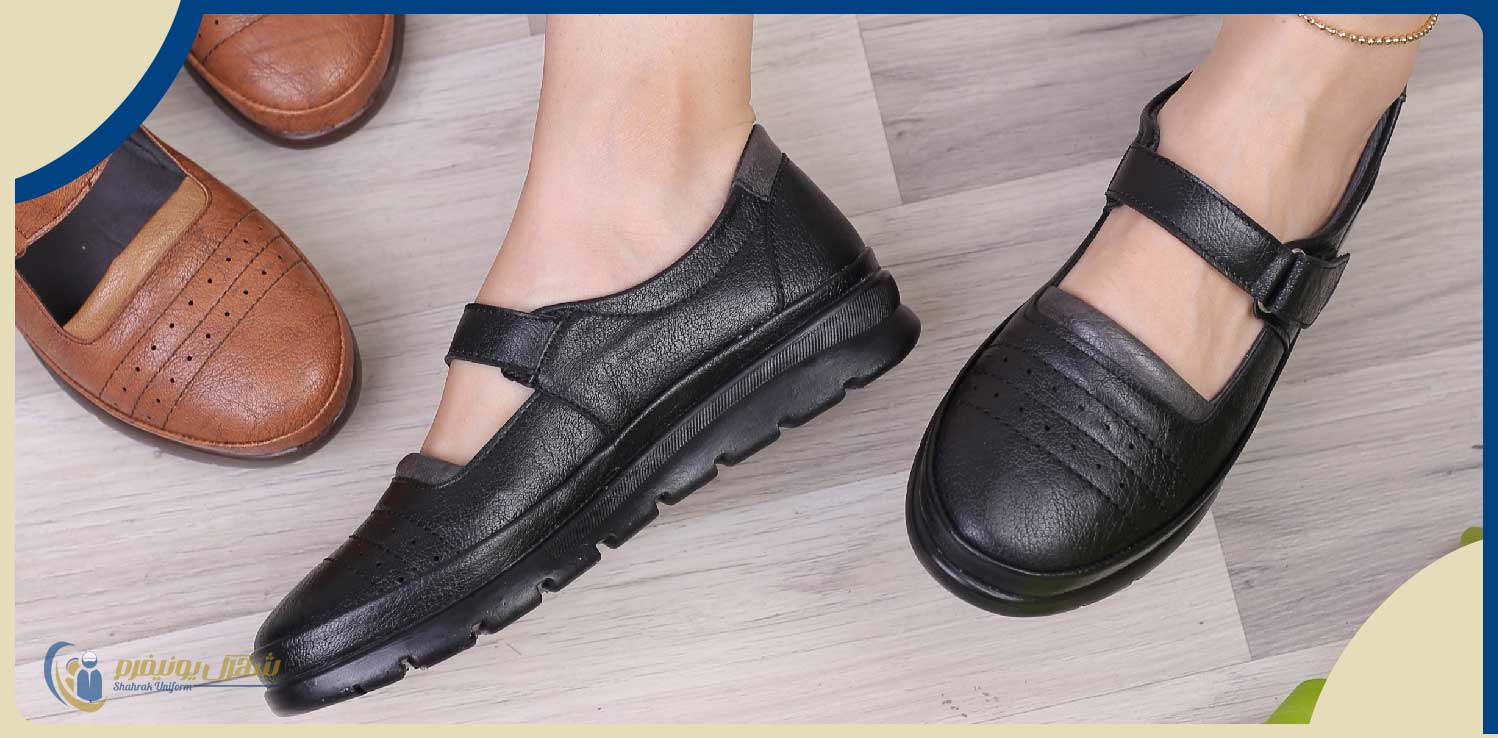 ویژگی های کفش فرم پرسنلی زنانه تولید شده در شهرک یونیفرم